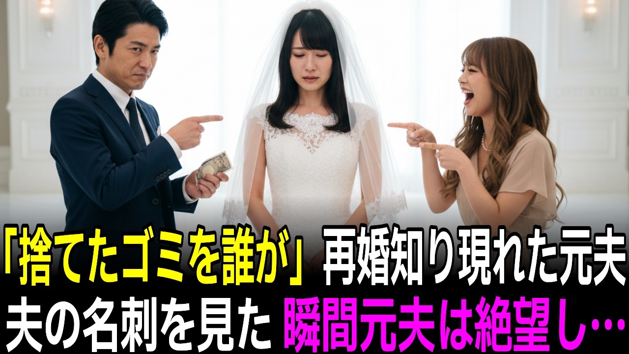 離婚して7年、再婚の知らせを聞いて現れた元夫――「俺が捨てたゴミを誰が拾うんだ？」新しい夫の名刺を見た瞬間、元夫は…