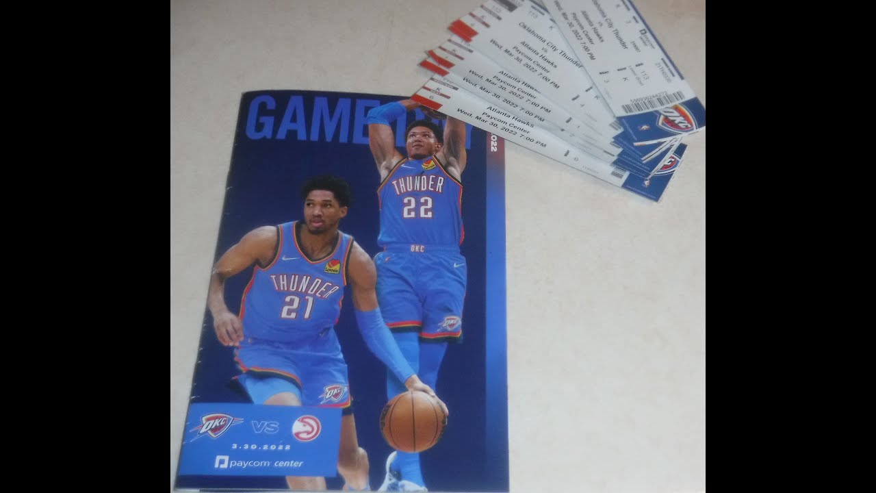 our first Oklahoma city thunder game!