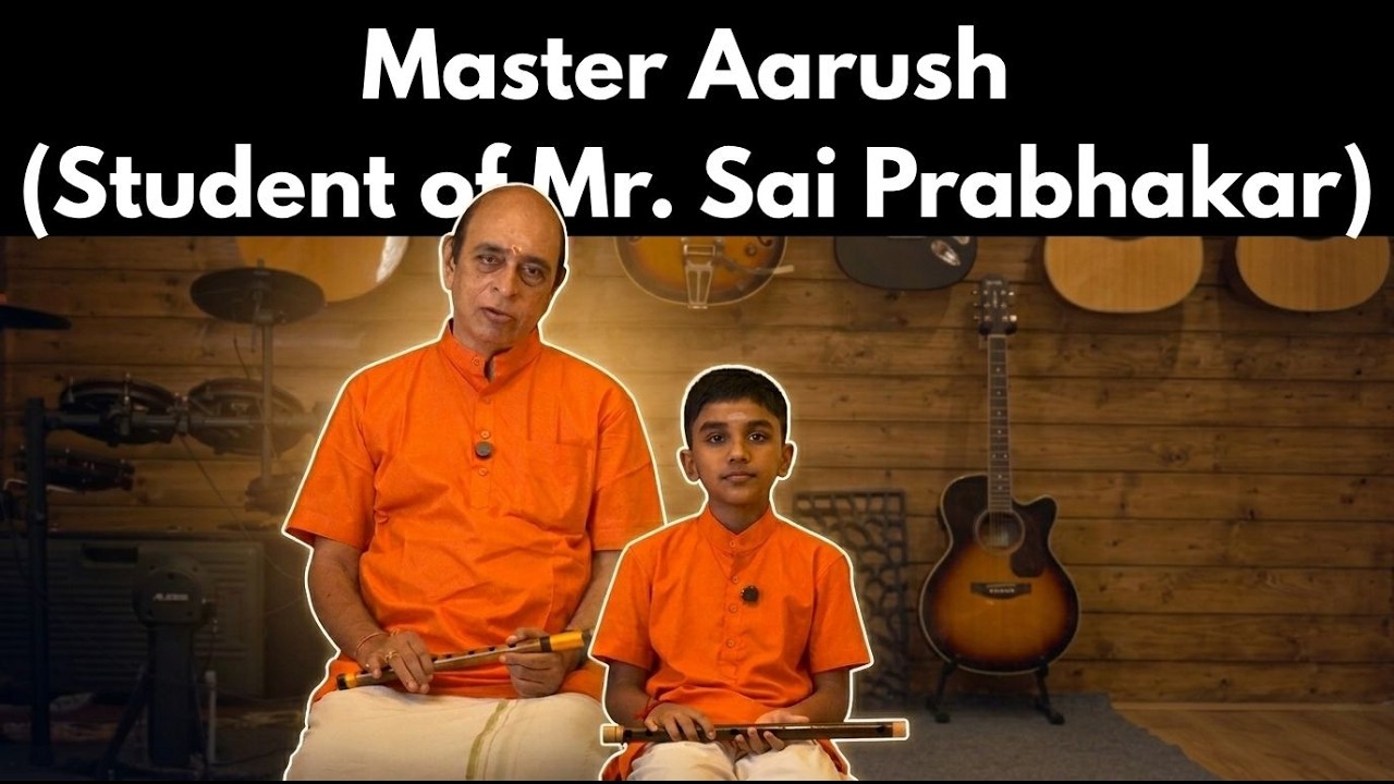 Master Aarush (Student of Mr. Sai Prabhakar)  playing Thumbikai Yana Va, Bilahari raga, Adithalam.