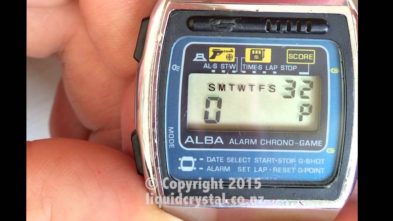 Alba game watch Y760-5000