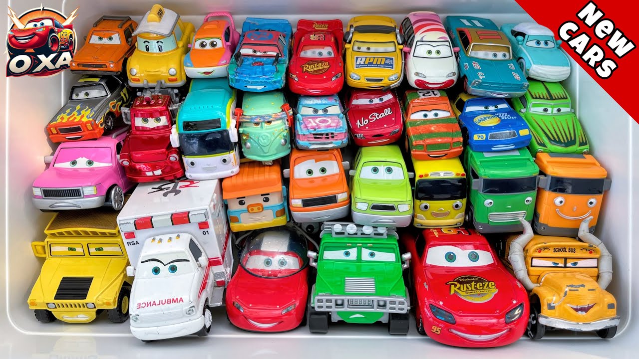 Lot of Disney Pixar Cars Unboxing Review | Lightning Mcqueen Bubble RC Cars | Sliding Cars ASMR