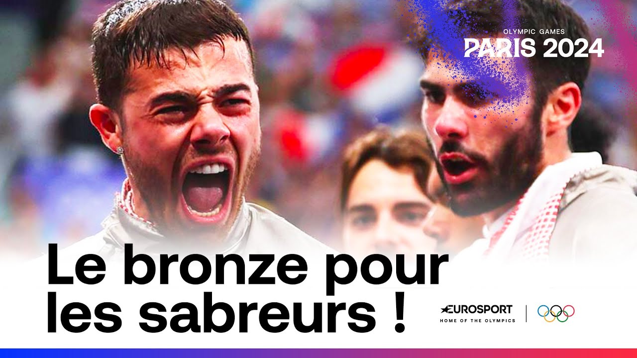 JO PARIS 2024 - L'&eacute;quipe de France d&eacute;croche le bronze en sabre : 6e m&eacute;daille pour l'escrime fran&ccedil;ais