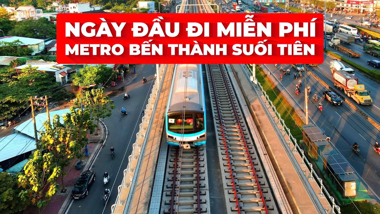 Ngày đầu đi miễn phí Metro Bến Thành - Suối Tiên | VTV24