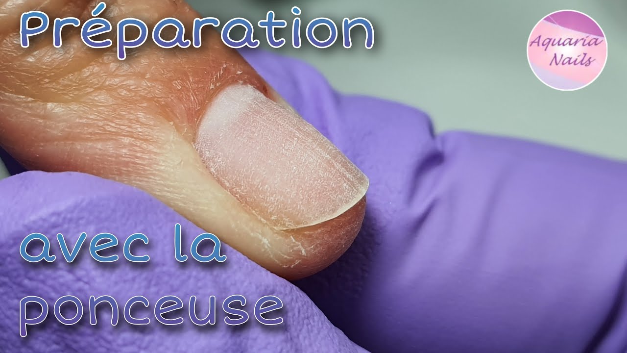 Préparation de l'ongle naturel avec la ponceuse | Ongle en gel | TUTO | Combinée mécanique