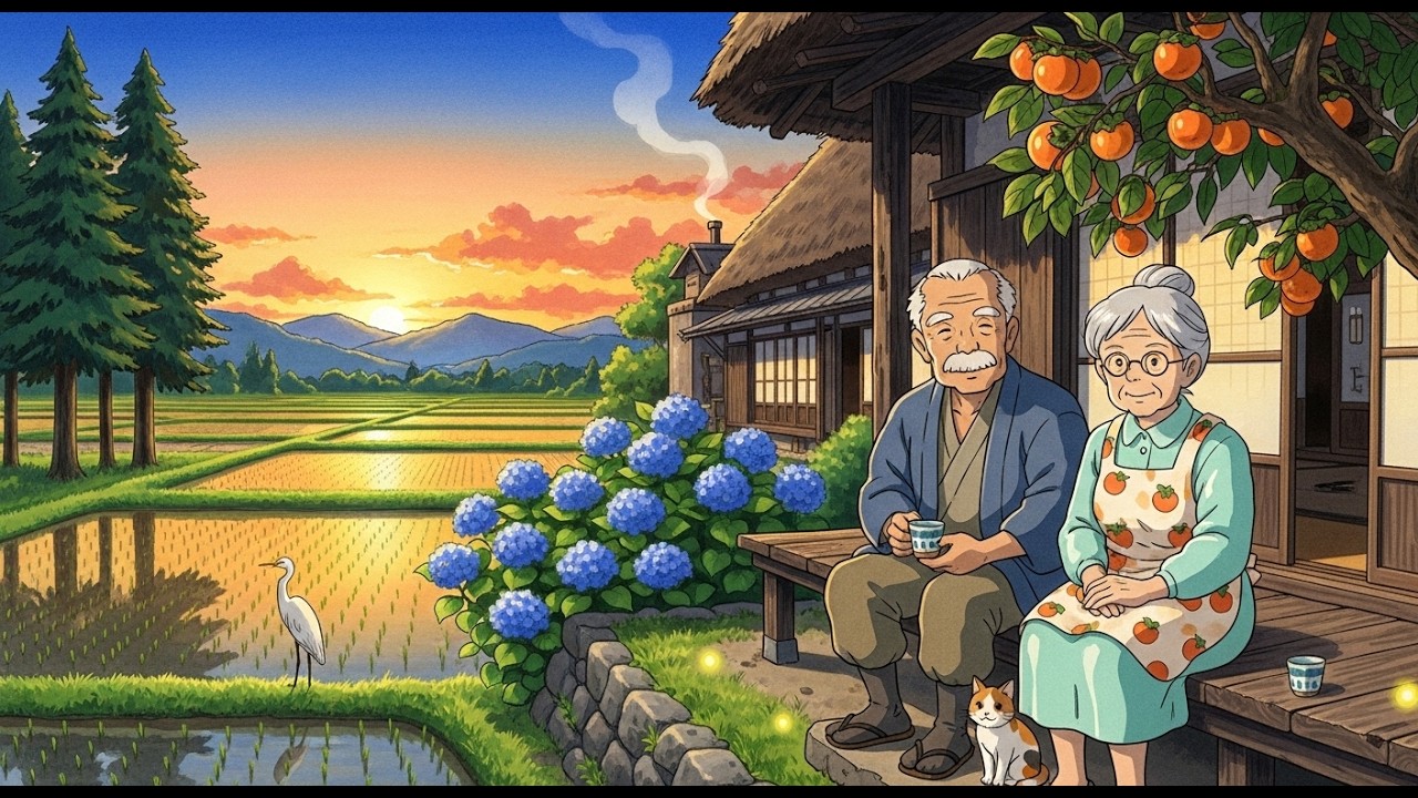 A Peaceful Life in the Countryside | Ghibli Inspired AI Animation