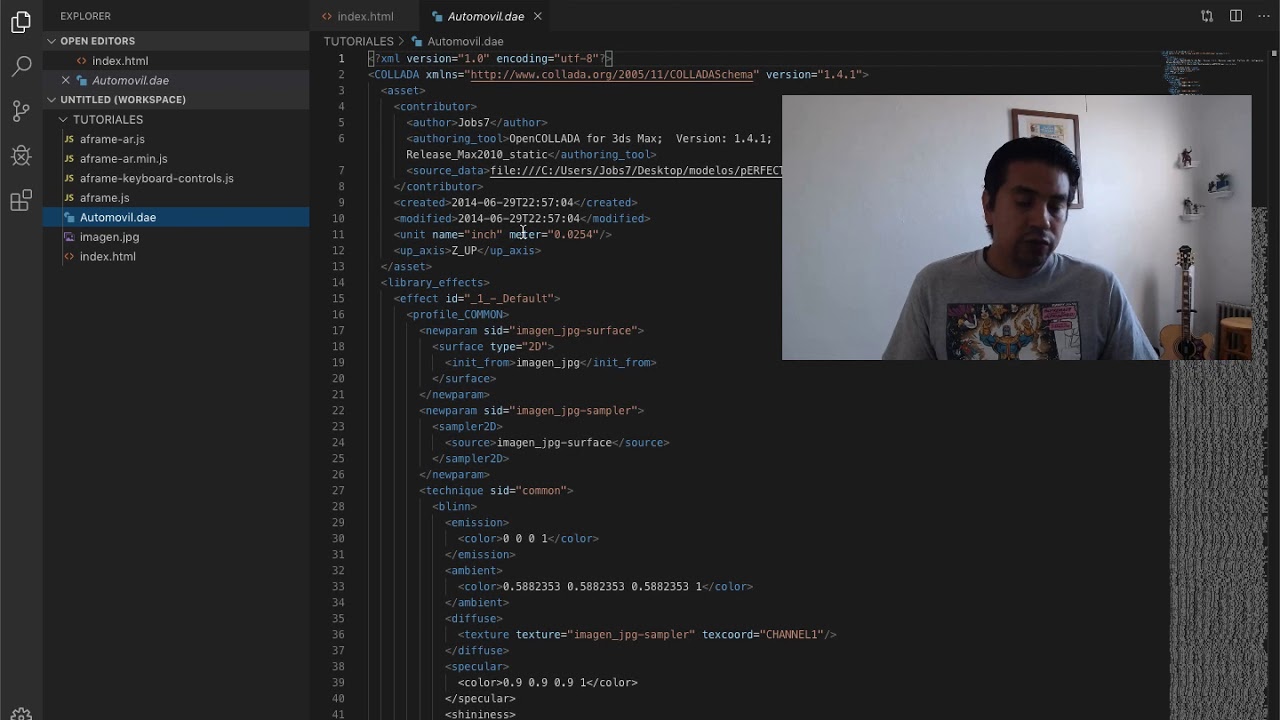 Realidad aumentada - Augmented reality usando la librera AR.js A-frame con JavaScript