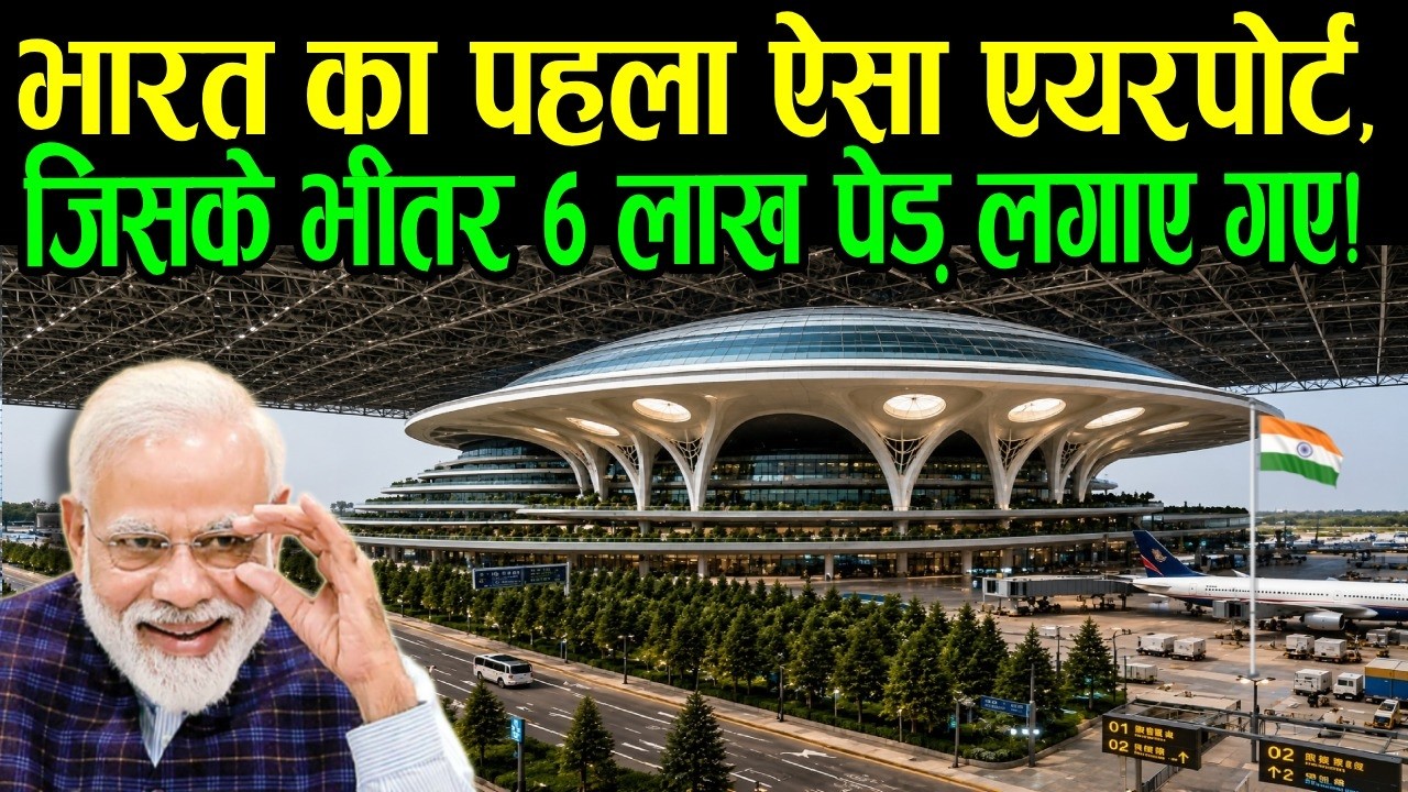 India's first airport to have 600,000 trees planted inside it! India's Most Beautiful Forest Airport.