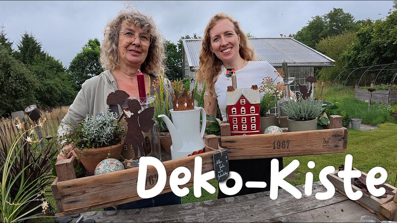 Kreative Dekoideen mit rustikalen Holzkisten & Geschenkidee : Holzkiste mit Jahreszahl