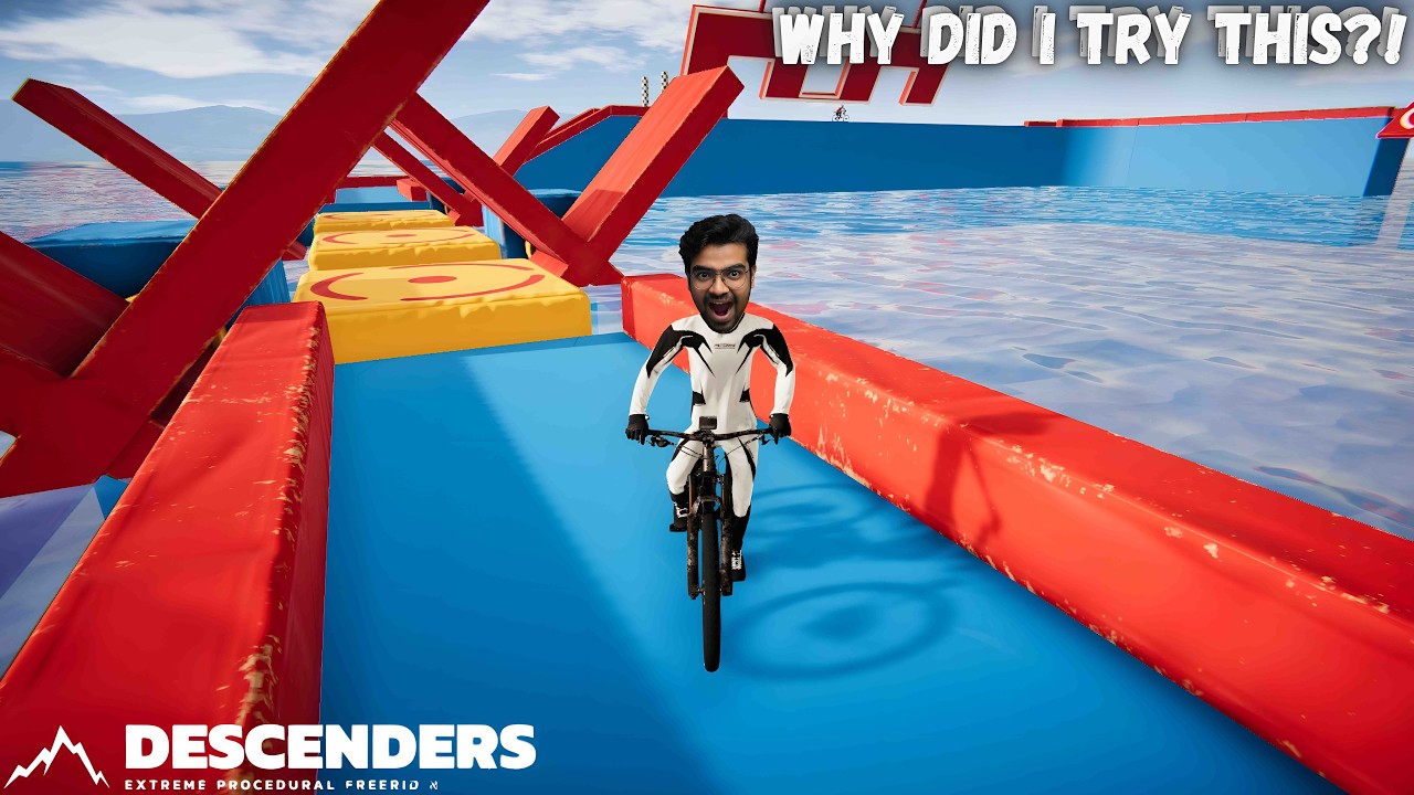 This New Map in Descenders Is IMPOSSIBLE with new obstacles and tricks..!!
