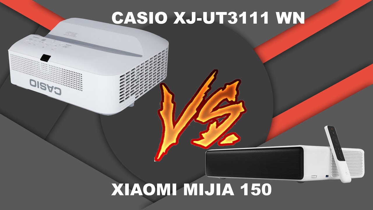 Projetor Ultra Curta Distancia Casio XJ-UT311WN VS Xiaomi Mijia 150