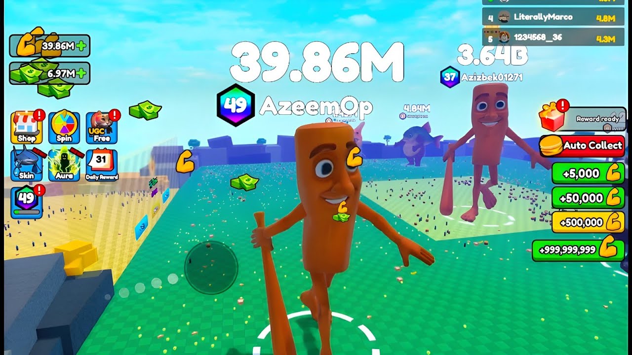 Eat Pizza to Grow - Becoming GIGACHAD with 44.75M Points in Roblox 