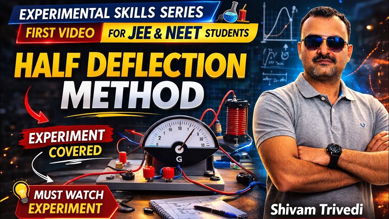Half Deflection Method ⚡ Galvanometer Experiment 🔬 | Experimental Skills for NEET & JEE