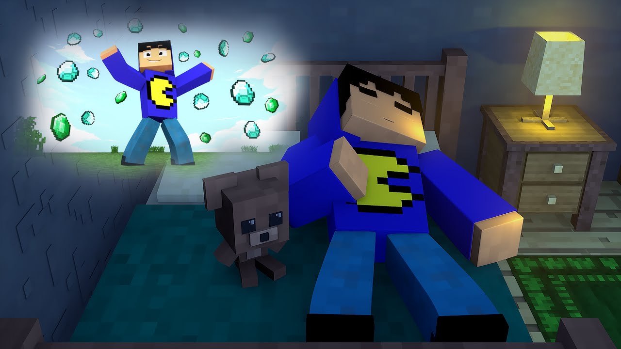 Minecraft: COMO É SONHAR NO MINECRAFT?! (Mapa)