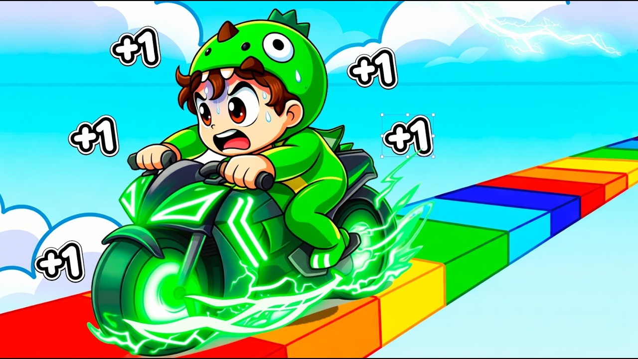 Cada Segundo +1 de Velocidad en MOTO para Escapar | Dylan Juega