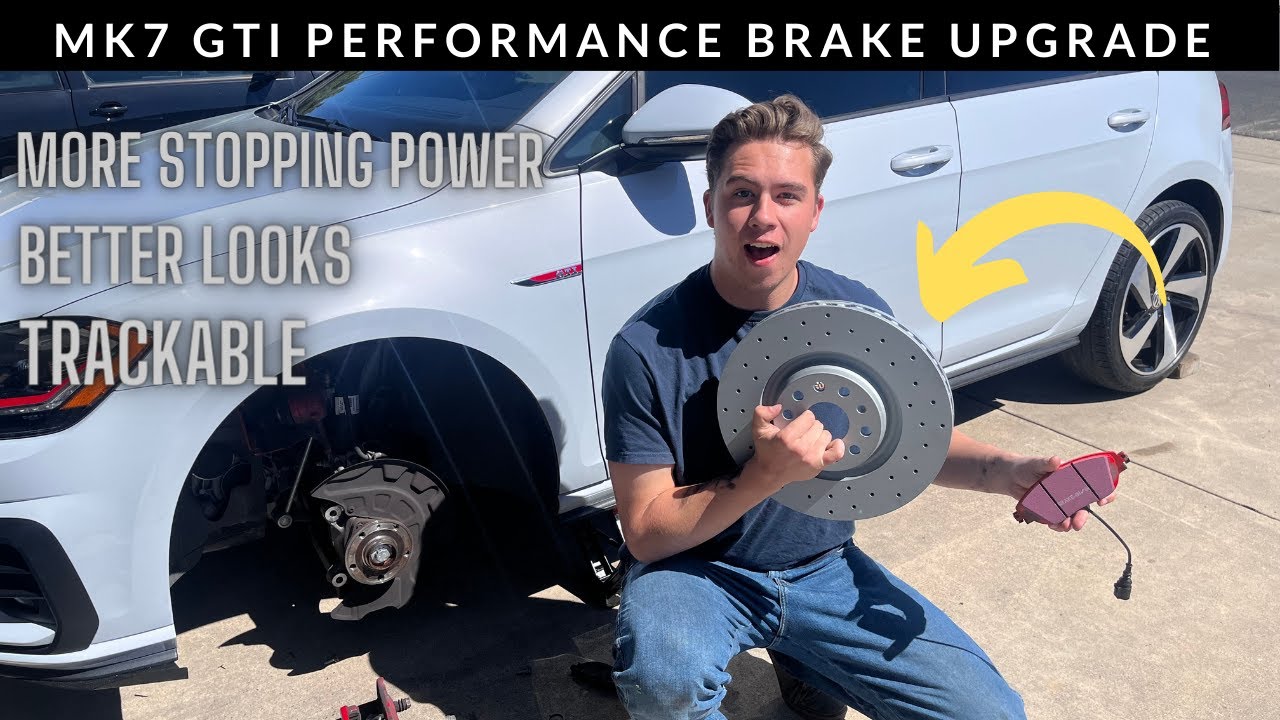 MK7 Performance Brake install! ( BIG STOPPING POWER! )