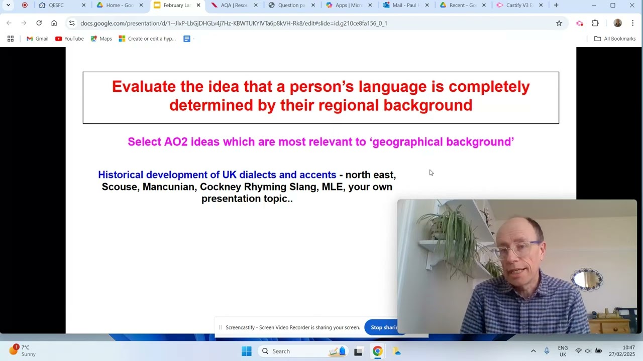 English Language A Level Diversity Question Paul Heselton