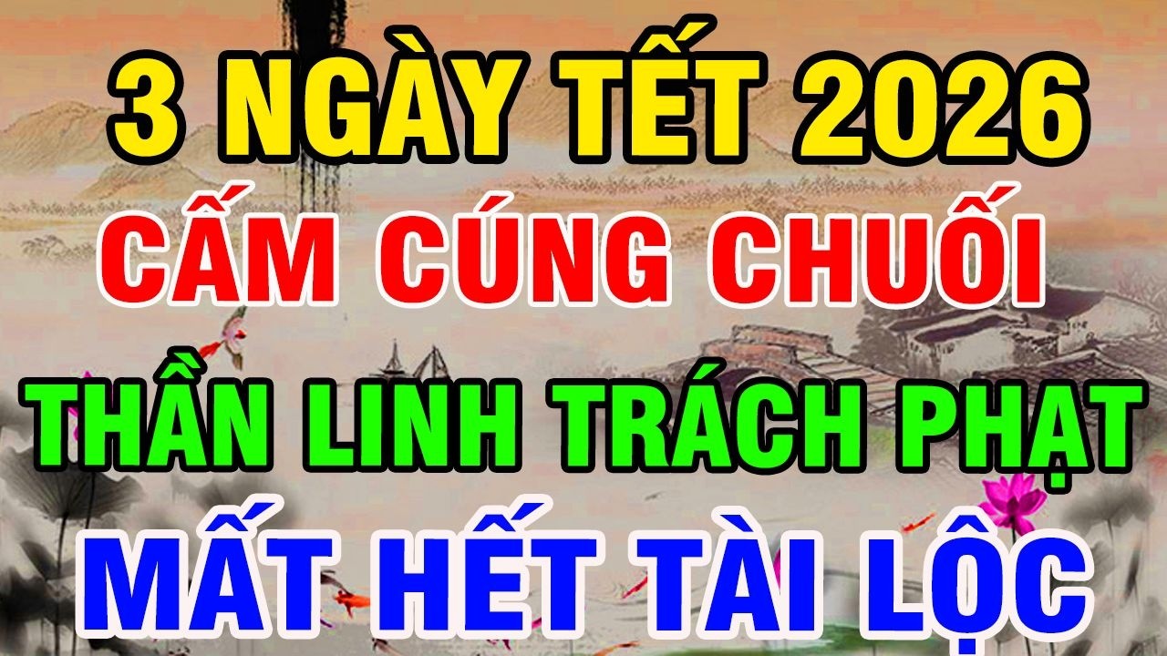 Mâm Ngũ Quả Tết 2026 CẤM Cúng CHUỐI Nếu Không Biết Điều Này Càng Cúng Càng Có Tội, Rước Hoạ Vào Thân