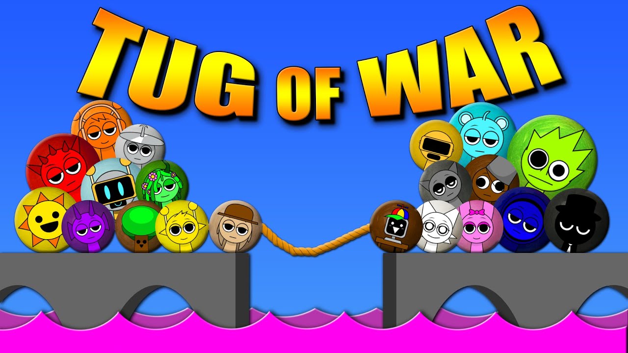 SPRUNKI Tug of War Marble Race — Кто победит?