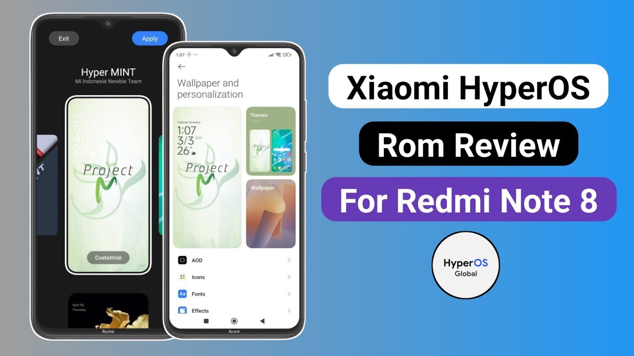 Xiaomi HyperOS Rom Review For Redmi Note 8
