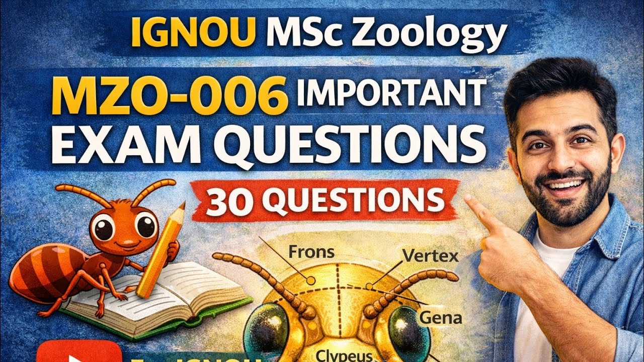 MSc Zoology IGNOU MZO-006 Entomology Economic importance #zoology #ignou 