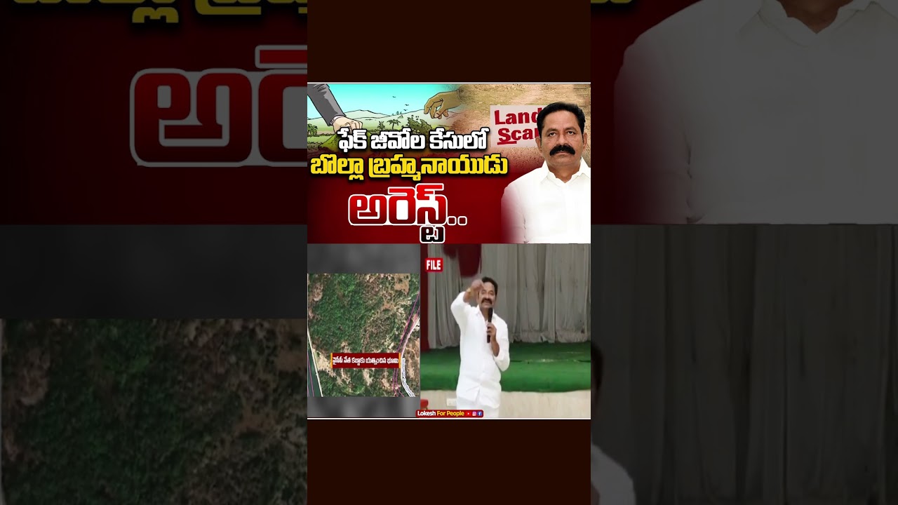వైసీపీ మాజీ ఎమ్మెల్యే బొల్లా బ్రహ్మనాయుడు అరెస్ట్.. | YCP Ex MLA Bolla Brahmanaidu Arrest