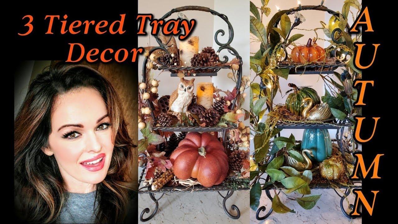 3 Tiered Tray Fall Decor for Autumn!