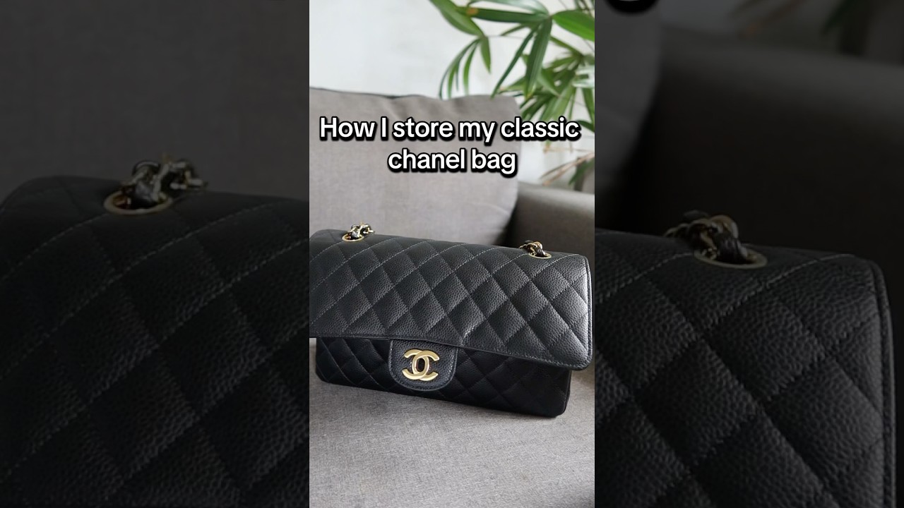 How to properly store your chanel classic bag #chanel #fashion #luxury #flap #chanelyoutube #classic
