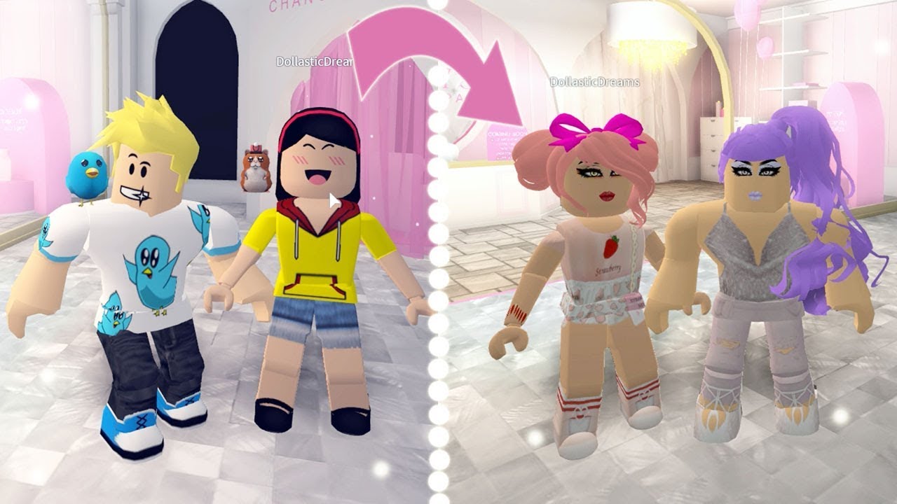 Roblox Makeover! / Chad and Dollastic at the Salon / Gamer Chad Roleplays