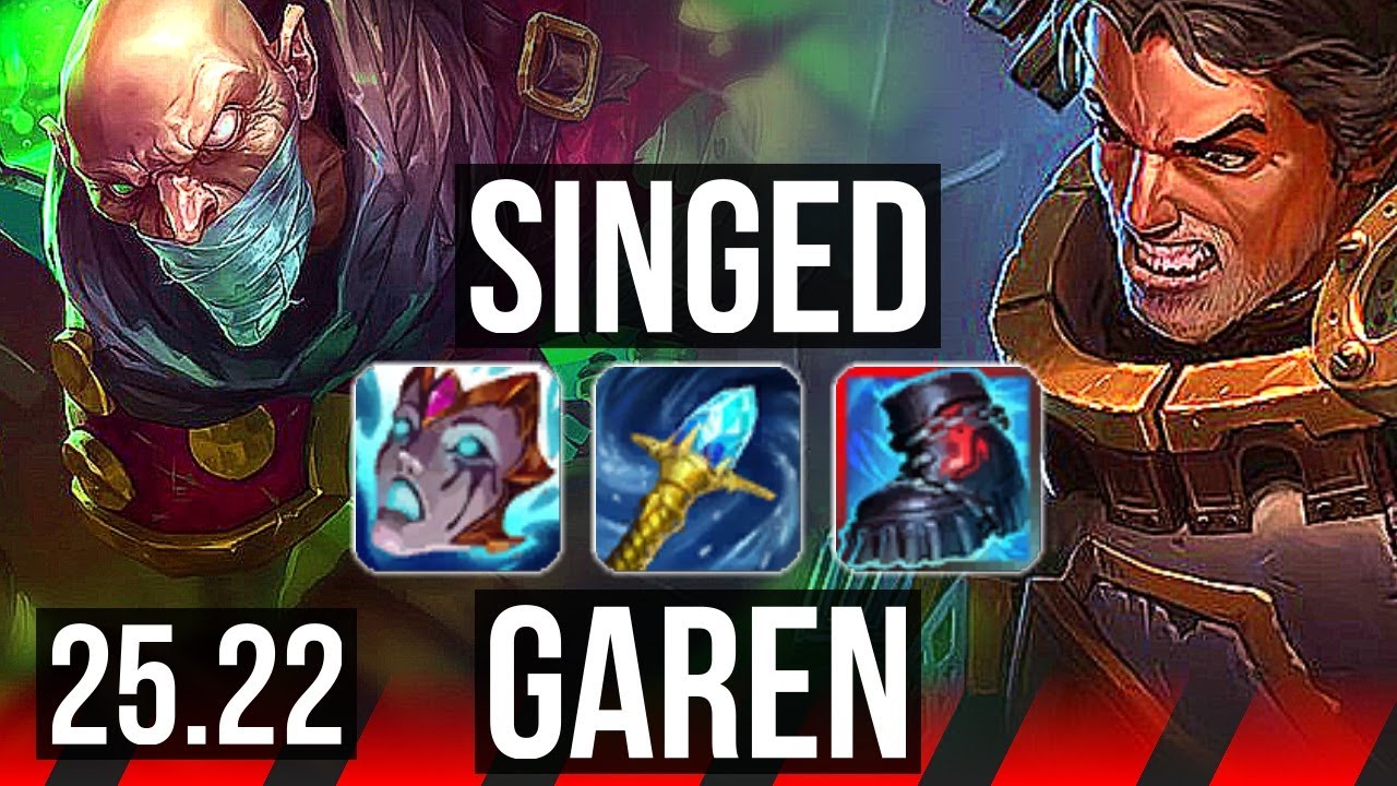 SINGED vs GAREN (TOP) | 6/3/14 | KR Master | 25.22