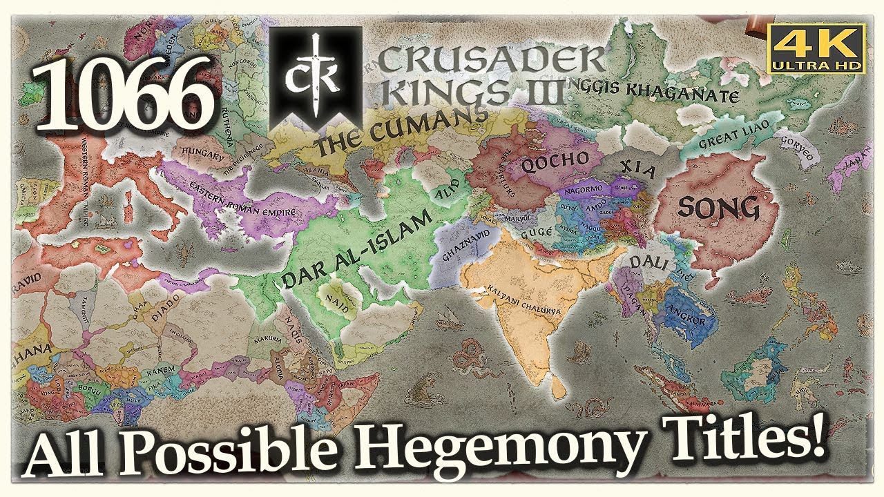 Timelapse Except All Hegemony Titles Established from the Start | Crusader Kings 3 All Under Heaven