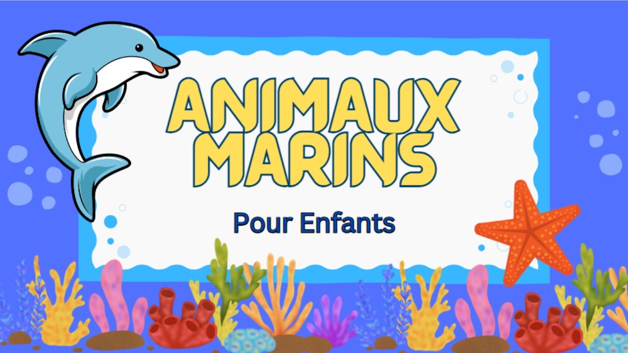 Learn Sea Animals in French for Kids | Vocabulary!