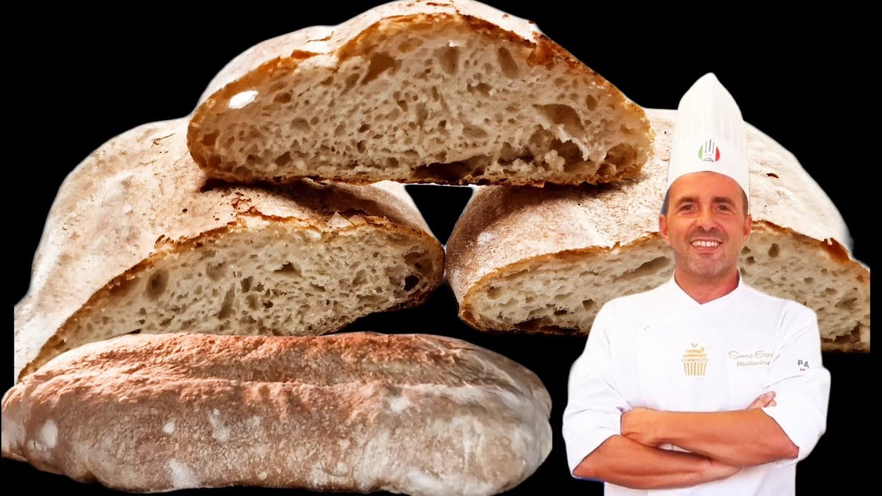 PANE CAFONE NAPOLETANO Sistema per farlo in casa come cotto a legna.Ricetta con alta idratazione