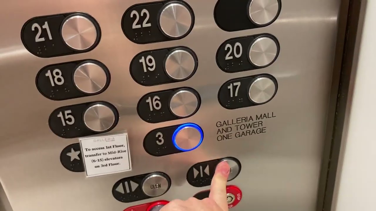 Modded Fujitec Traction High-Rise Elevators At One Galleria Tower