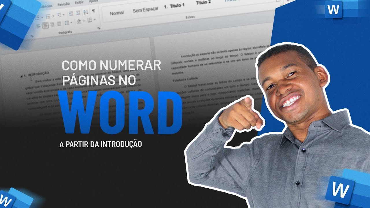 Como NUMERAR PÁGINAS no Word a Partir da Introdução