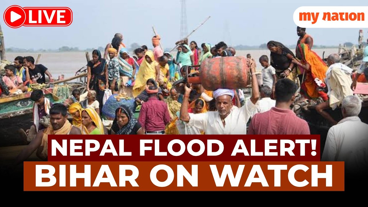 🔴LIVE: Nepal Floods Trigger Alert in Bihar? Valmiki Barrage Situation Explained