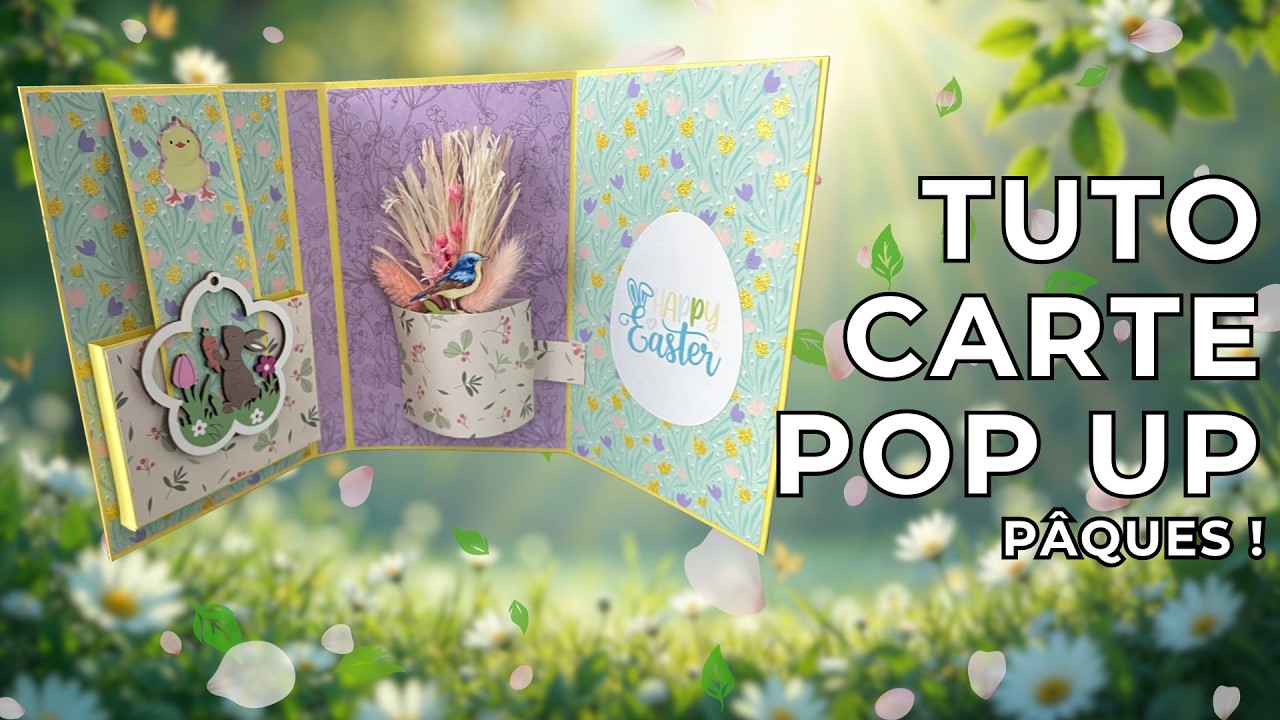Tutoriel carte pop up thème Pâques ! 🐣