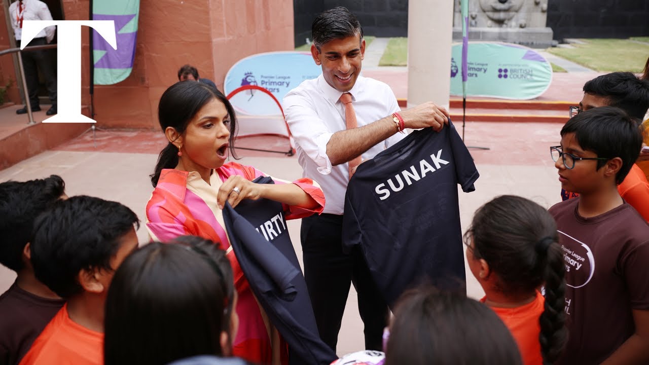 Rishi Sunak arrives in Delhi for G20 summit