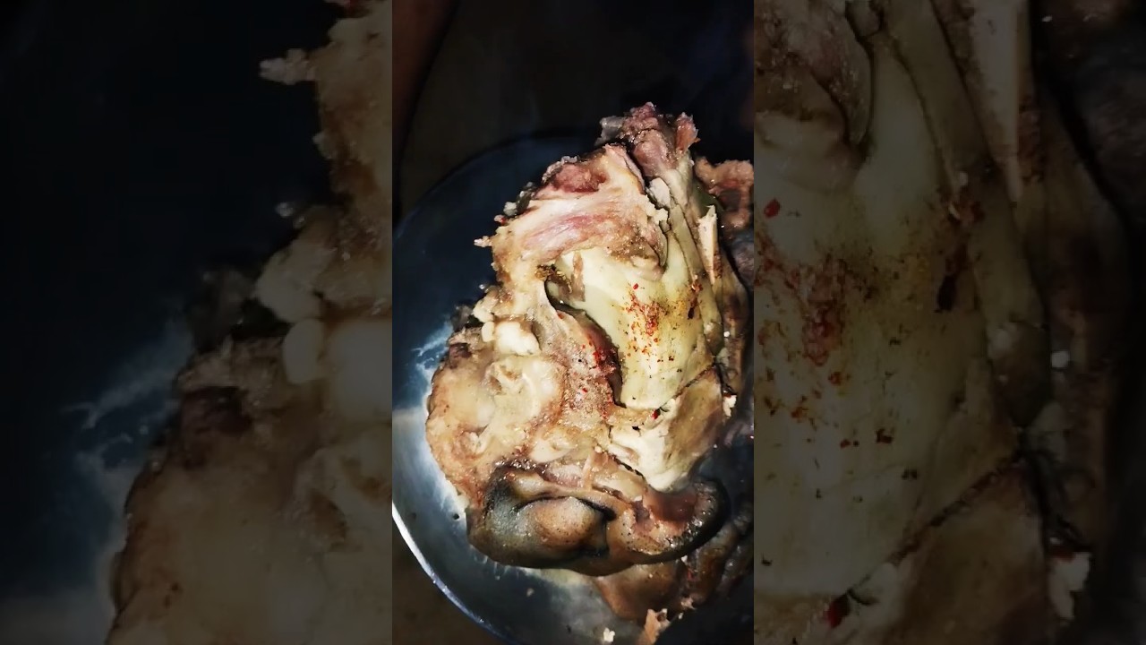 #meat #spicy #mukbang #eating #tasty pig head.