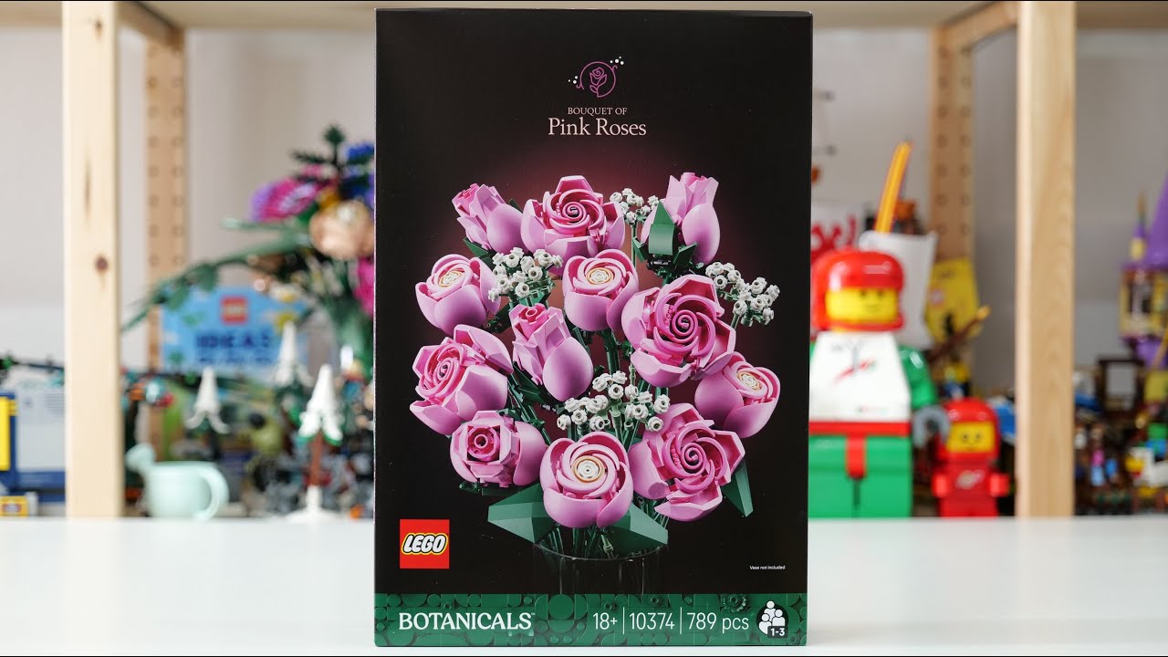LEGO Botanicals 10374 Bouquet of Pink Roses Speed Build