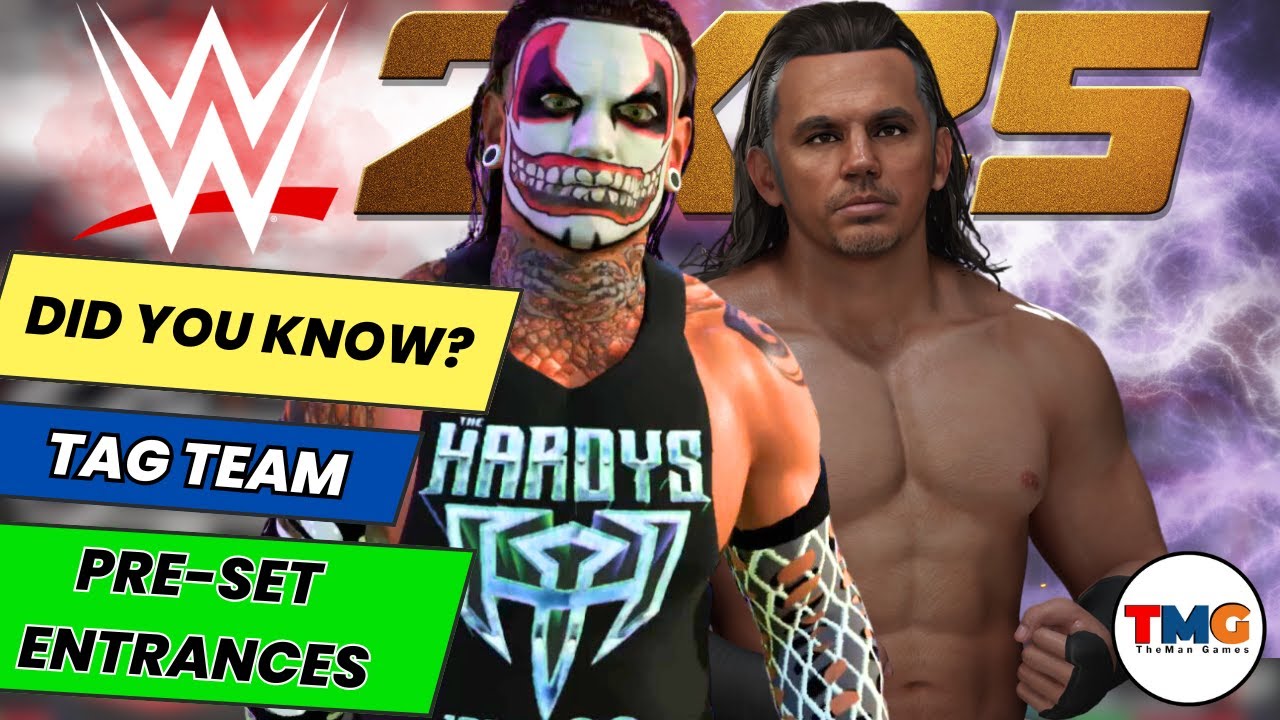 WWE 2K25: Знаете ли вы, что предустановленные входы в Tag Team