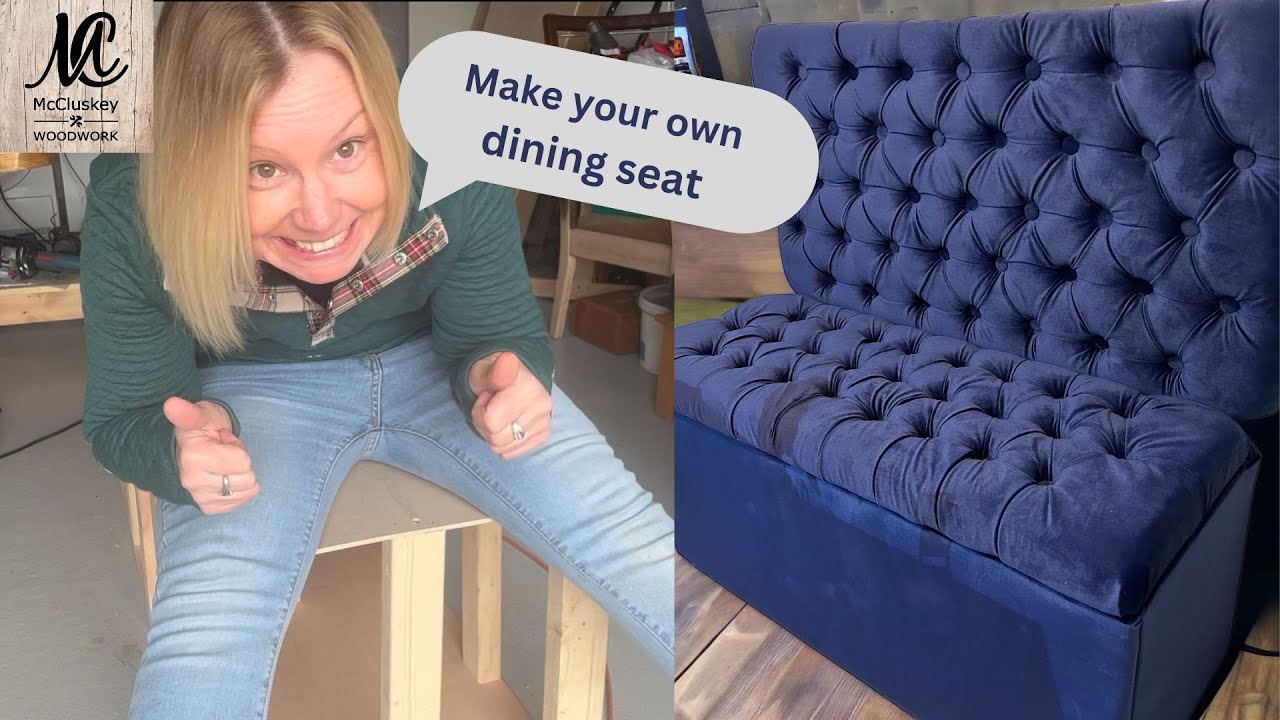 How to MAKE your own kitchen DINING BOOTH BENCH CHAIR