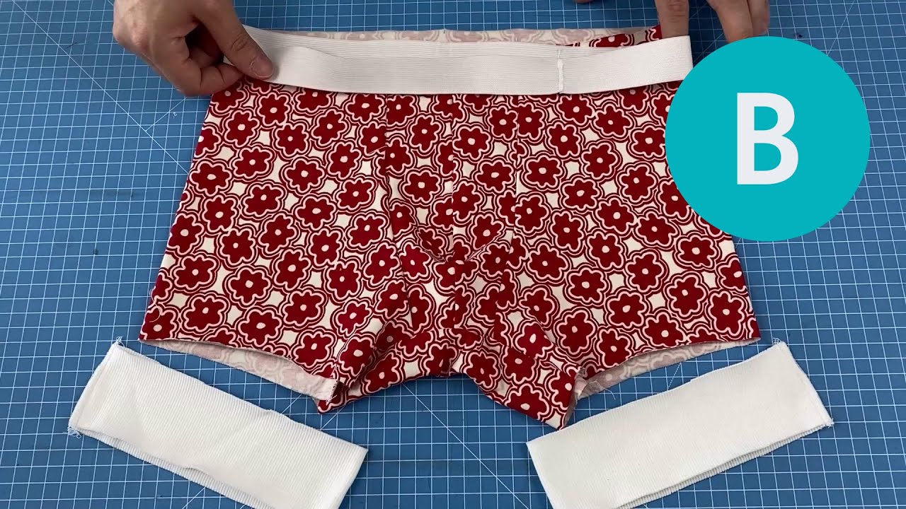 [TUTORIAL] Super easy men's boxer brief - full underwear sewing process - 2nd Variant