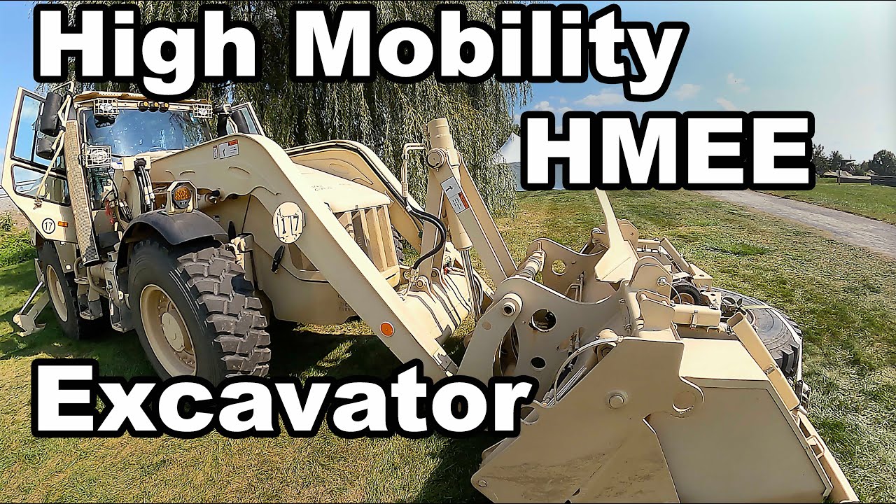 U.S. Army JCB HMEE High Speed Backhoe Excavator, 228th Engineer Company  |  Army Heritage Days