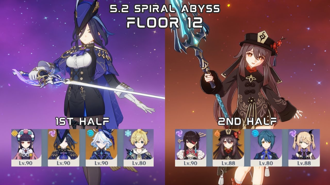 Clorinde Hypercarry / Hutao Overvape - 5.2 Abyss Floor 12 ☆9