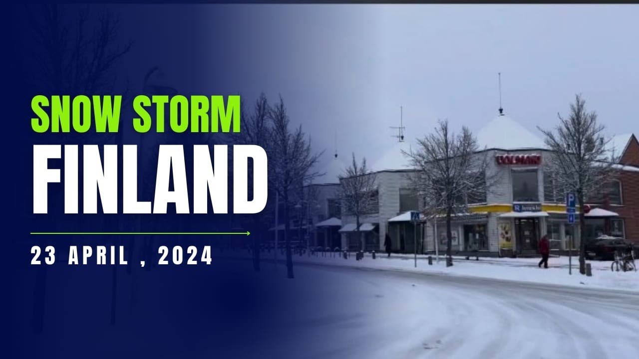 Finland Snow❄️ ⛄️Tufan Garmiya 😇 Ch Snow Storm in Finland in summer 23. April 2024