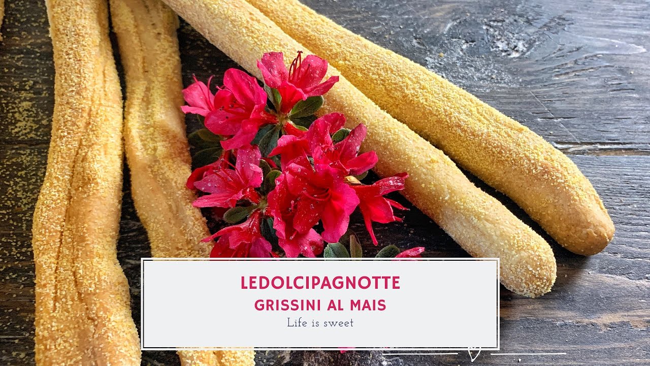 Grissini rustici al mais con pasta madre.