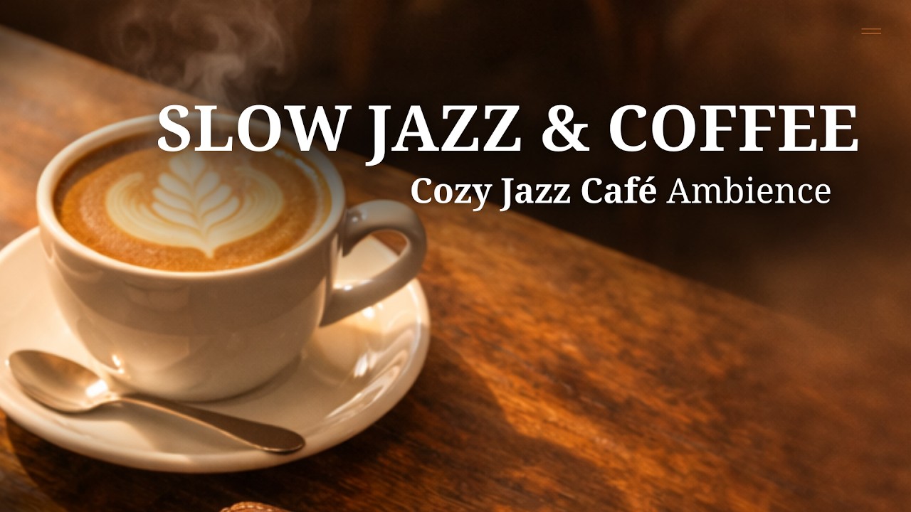 SLOW JAZZ for Deep Focus & Study No Vocals Late - Night Coffee ☕