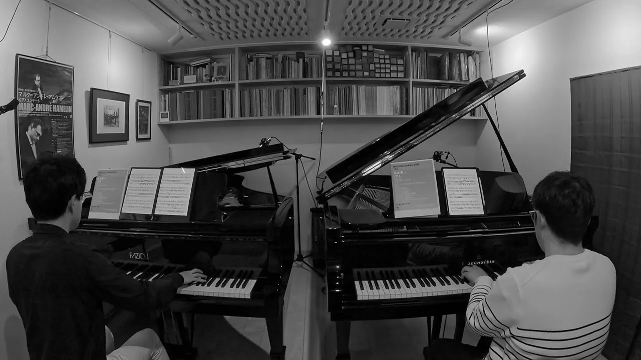 坂本龍一 RAIN（2台ピアノ：榎政則 & 江崎昭汰）｜Masanori Enoki & Shota Ezaki play Ryuichi Sakamoto's Rain (for 2 pianos)