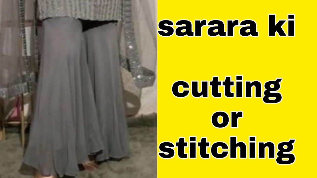 sharara full cutting and stitching/#forbeginners #fashiondesigningcourse #freeonlinecourses