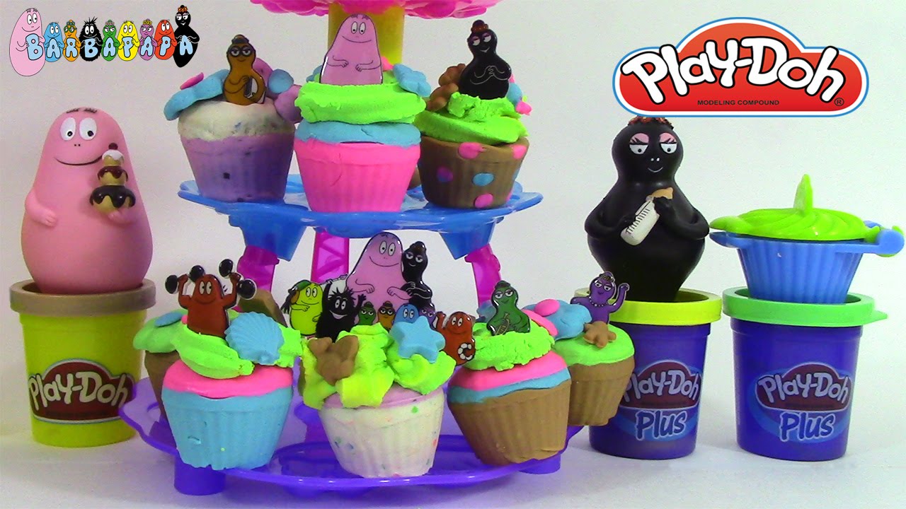 Pâte à modeler play doh Tour à cupcakes Barbapapa ♥Play Doh Cupcake tower